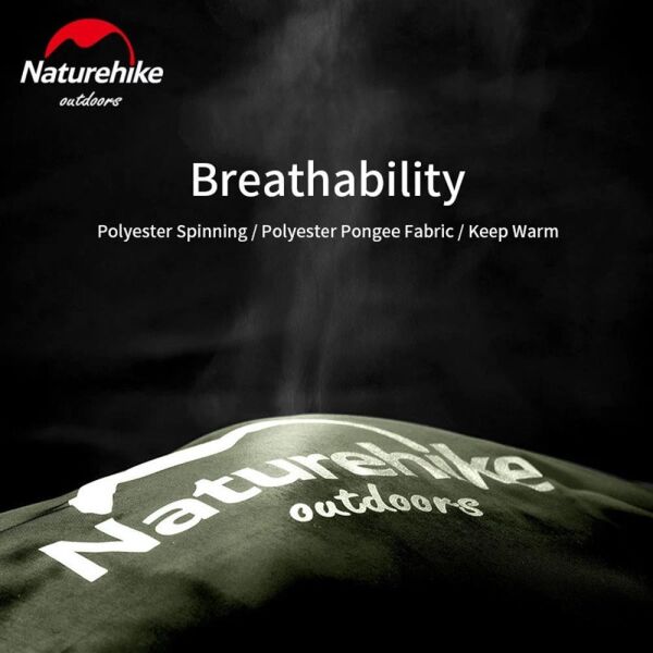 Naturehike U350S Zarf Tarzı Kapüşonlu Uyku Tulumu -17°C KAHVERENGİ - Left