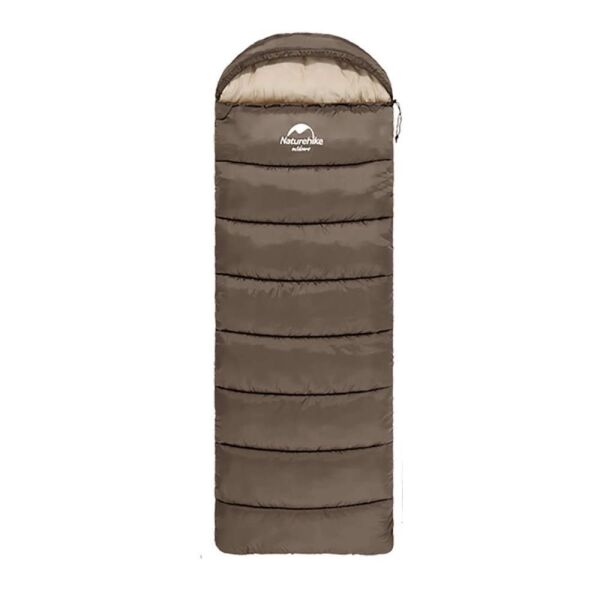 Naturehike U350S Zarf Tarzı Kapüşonlu Uyku Tulumu -17°C KAHVERENGİ - Left