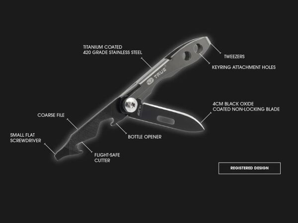 True Utility 584K Tweezer Tool Çakı