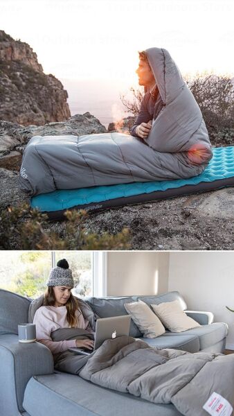 Naturehike M180S Pongee Pamuklu Uyku Tulumu -8°C YEŞİL - Left