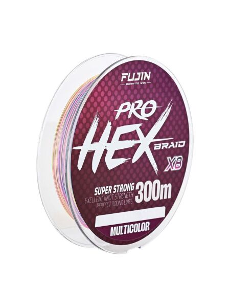 Fujin Pro Hex 8X 300Mt Multicolor İp Misina MULTİCOLOR - 0,16 mm