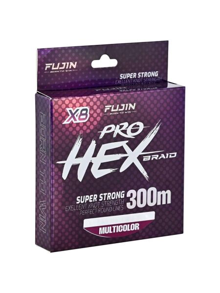 Fujin Pro Hex 8X 300Mt Multicolor İp Misina MULTİCOLOR - 0,16 mm