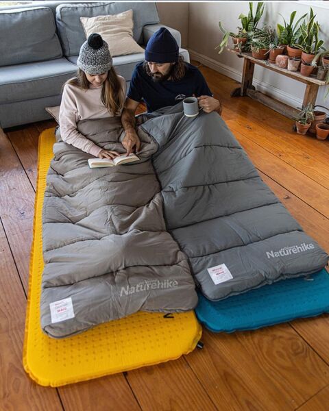 Naturehike M180S Pongee Pamuklu Uyku Tulumu -8°C YEŞİL - Right
