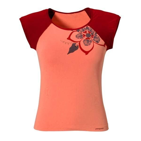 Patagonia Bayan Cap Scoop Neck T-Shirt Su Yeşili - XS