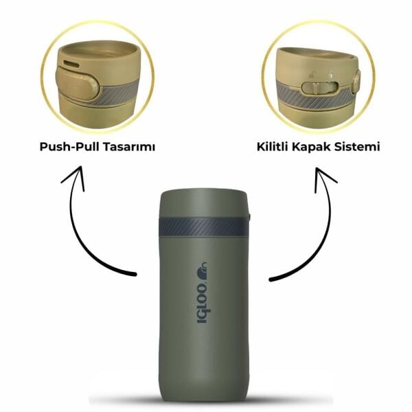 İgloo Squid Termos 410 ML HAKİ