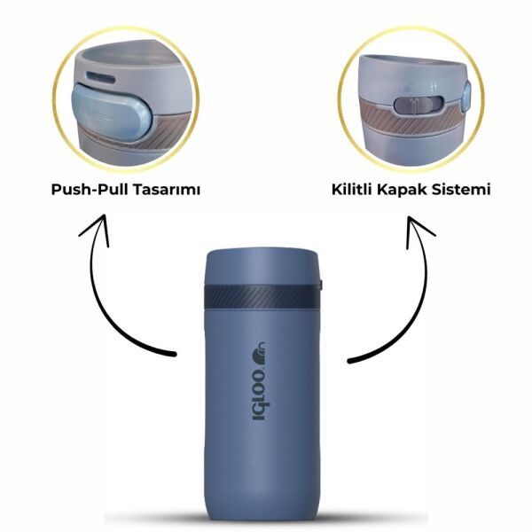 İgloo Squid Termos 410 ML LACİVERT