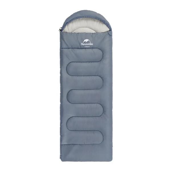 Naturehike Y150L Zarf Tarzı Kapüşonlu Pamuklu Uyku Tulumu -6°C MAVİ - Right