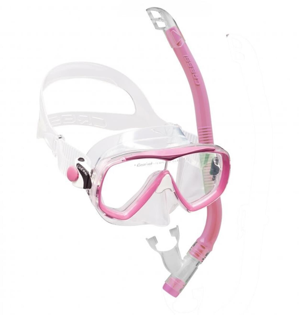 Cressi Estrella - Top Maske Şnorkel Çocuk Seti PINK